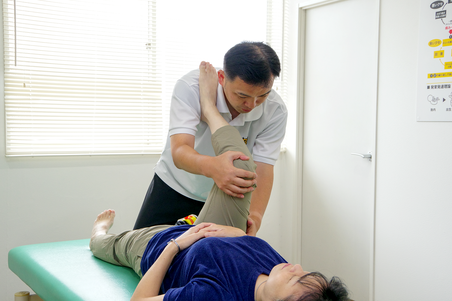 施術をしている写真